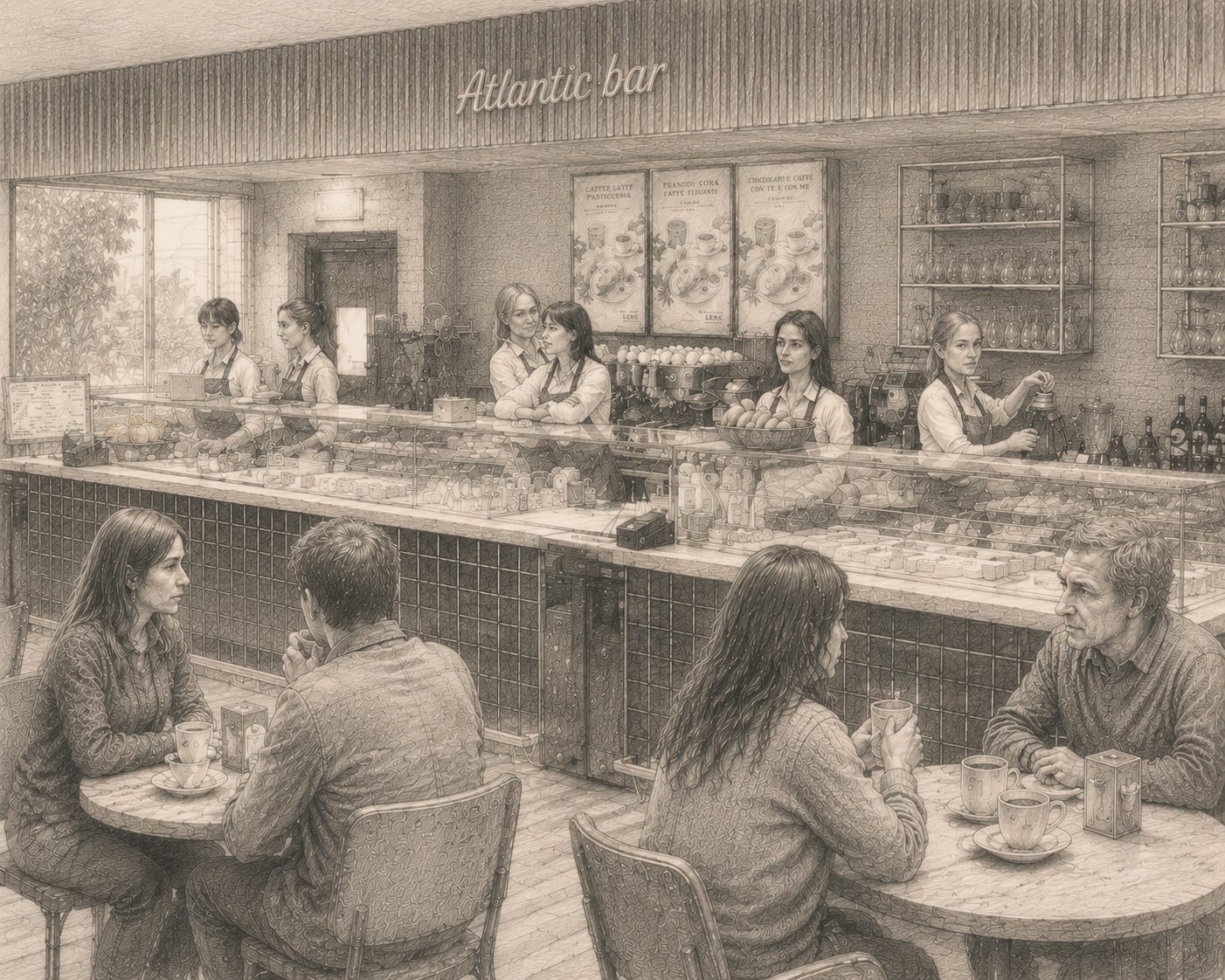 Atlantic Bar, a place of encounters and stories