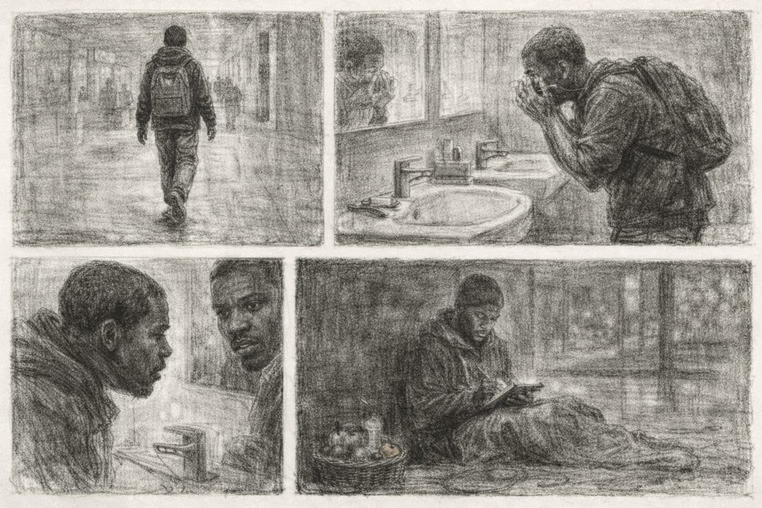 Illustration: nights at the airport
